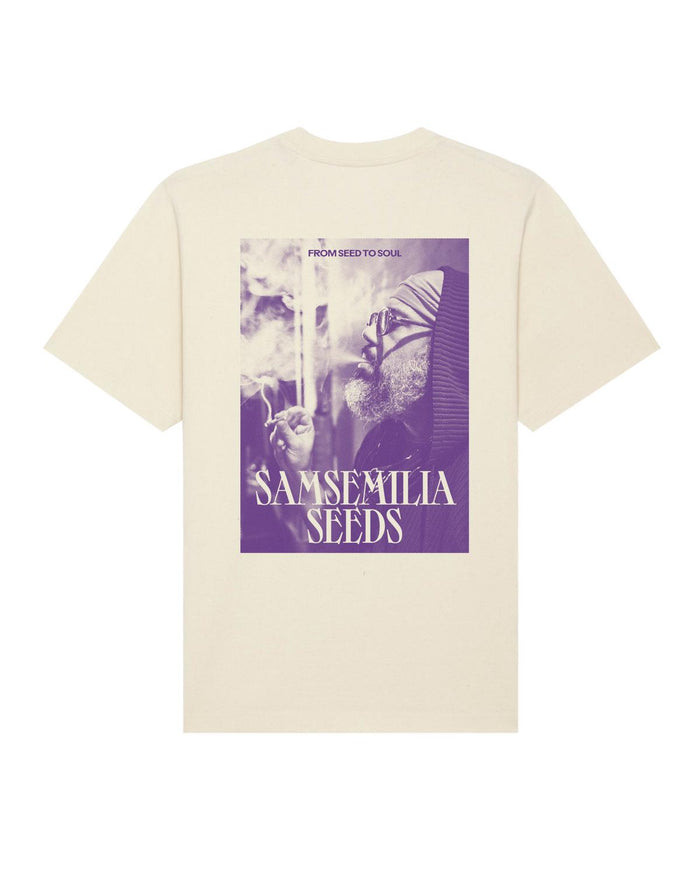 T-Shirt Samsemilia Seeds From Seed to Soul mit Samy Deluxe Rückseite